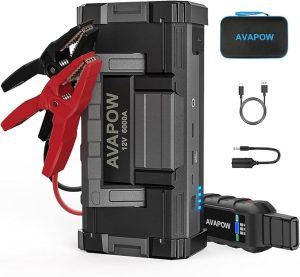 3. AVAPOW 6000A Car Battery Jump Starter