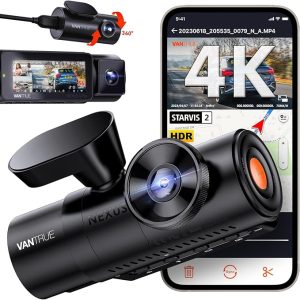 2. Vantrue N4 Pro 3 Channel 4K WiFi Dash Cam