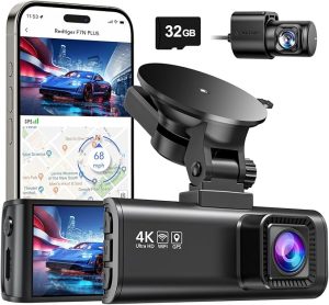 3. REDTIGER Dash Cam Front Rear