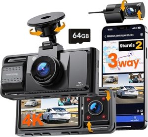 3. YEECORE 4K 3 Channel Dash Cam