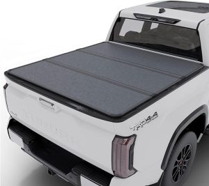 4. Toptiny Hard Folding Tonneau Cover for Toyota Tundra