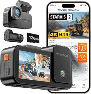 4. WOLFBOX X5 3 Channel 4K Dash Cam