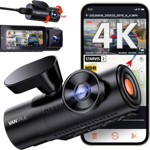 5. Vantrue N4 Pro 3 Channel 4K WiFi Dash Cam