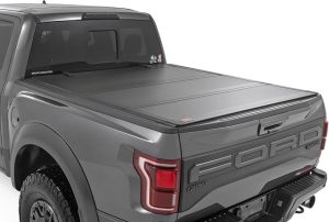 7. Rough Country Hard Flip Up Truck Bed Cover for Ford F150